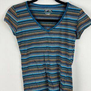 Street Legal Kids Top T Shirt Size L Multicolor Short Sleeve V Neck Stretch Cott